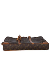 Louis Vuitton - Brown Monogram Logo Briefcase - Current Boutique