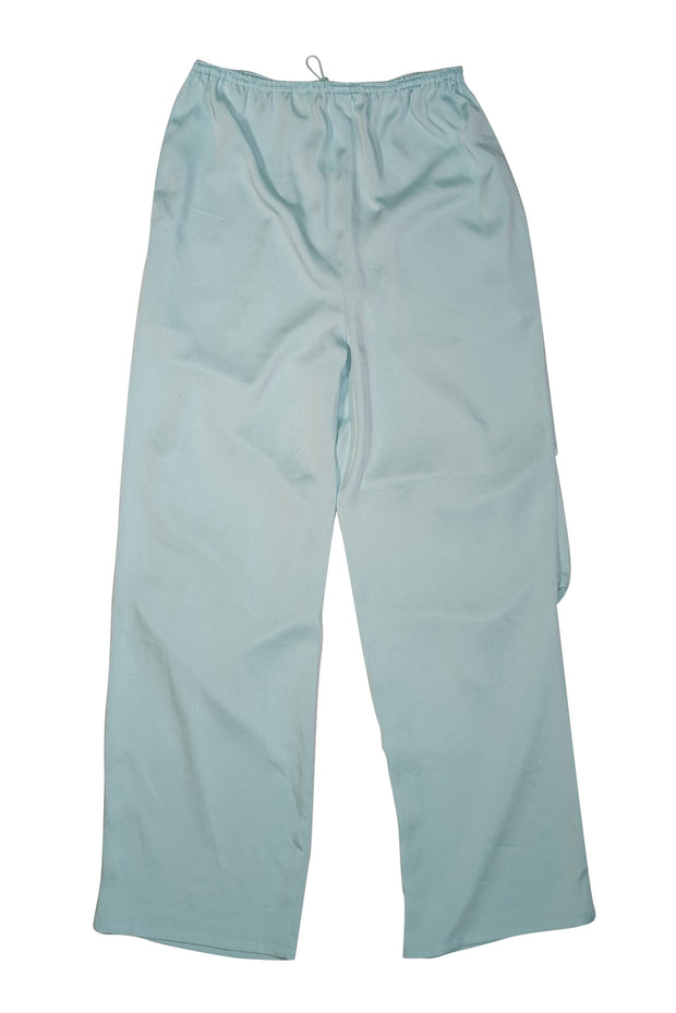 Lapointe - Mint Green Draped Satin Pants Sz XS - Current Boutique