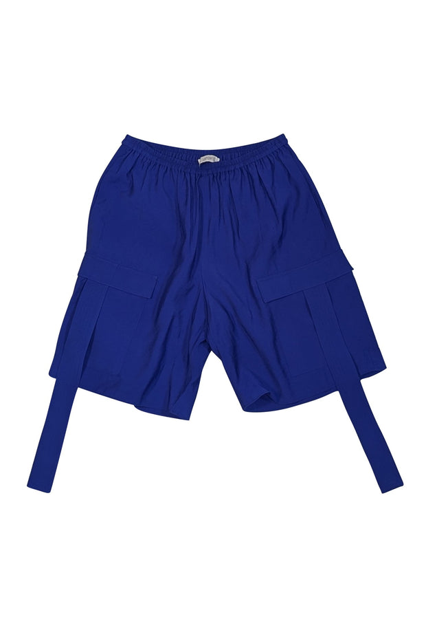 Lapointe - Blue Crinkle Modal Cargo Shorts Sz S - Current Boutique