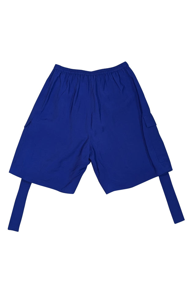 Lapointe - Blue Crinkle Modal Cargo Shorts Sz S - Current Boutique