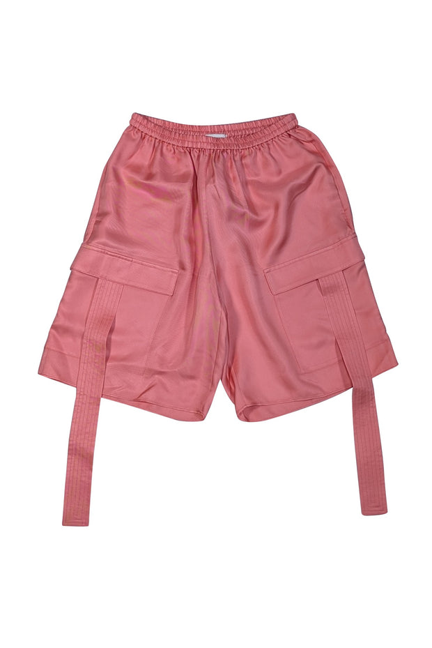 Lapointe - Coral Silk Cargo Shorts Sz XS - Current Boutique