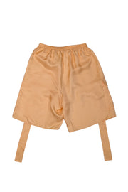 Lapointe - Pastel Orange Silk Cargo Shorts Sz XS - Current Boutique
