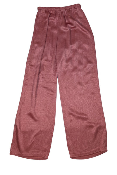 Lapointe - Pink Hammered Textured Pull On Pants Sz M - Current Boutique