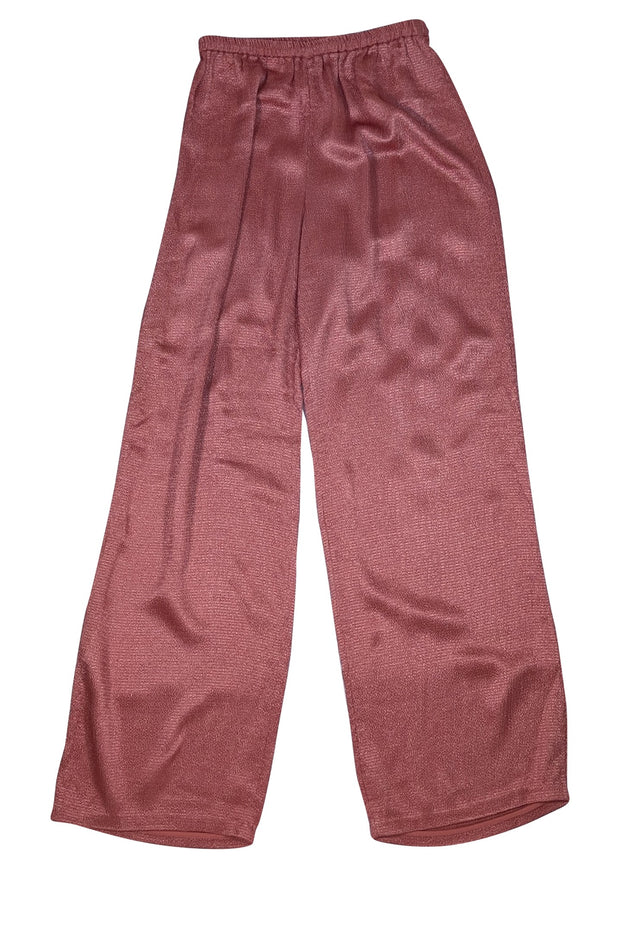 Lapointe - Pink Hammered Textured Pull On Pants Sz M - Current Boutique