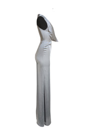 Lapointe - Grey Satin Cowl Neck Formal Dress Sz 00