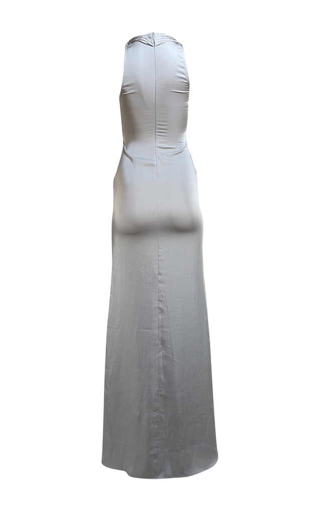 Lapointe - Grey Satin Cowl Neck Formal Dress Sz 00