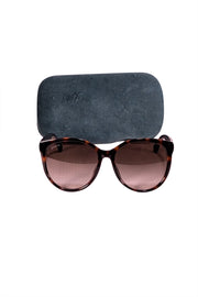 Gucci - Brown Tortoise Round Sunglasses - Current Boutique
