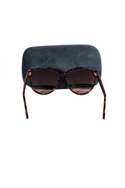 Gucci - Brown Tortoise Round Sunglasses - Current Boutique