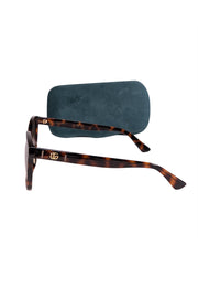 Gucci - Brown Tortoise Round Sunglasses - Current Boutique