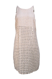 Parker - Light Pink Beaded Sleeveless Mini Dress Sz M