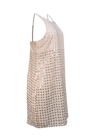 Parker - Light Pink Beaded Sleeveless Mini Dress Sz M