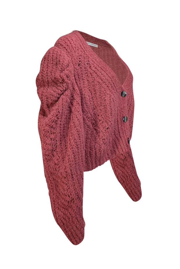 Ulla Johnson - Dark Mauve Alpaca Blend Cardigan Sz XL - Current Boutique
