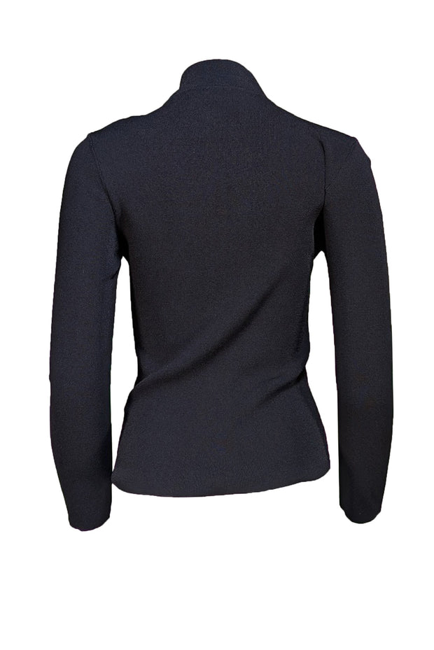 Scanlan Theodore - Black Multi Button Knit Top Sz S - Current Boutique