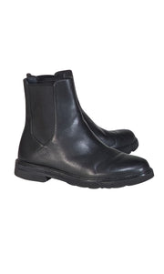 Stuart Weitzman - Black Leather Short Boots Sz 11 - Current Boutique