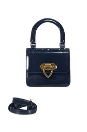 Moschino - Black Leather Mini Crossbody Bag