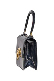 Moschino - Black Leather Mini Crossbody Bag