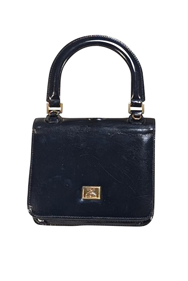 Moschino - Black Leather Mini Crossbody Bag