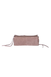 Rebecca Minkoff - Taupe Suede Gold Studded "Darren" Crossbody Bag