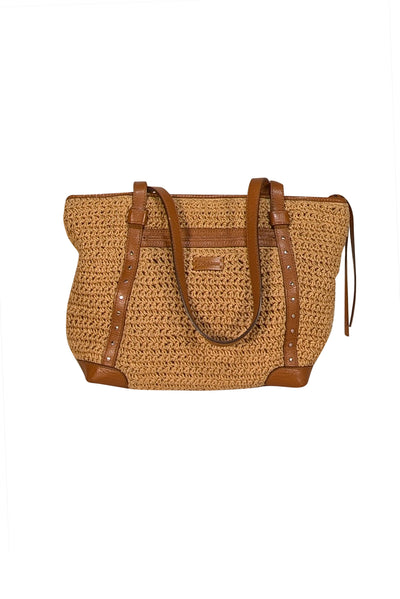 Brighton - Tan Raffia Shoulder Bag