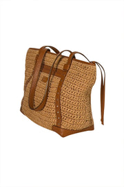 Brighton - Tan Raffia Shoulder Bag