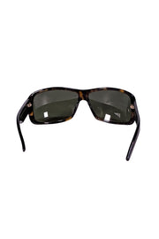Gucci - Brown Tortoise Logo Side Plaque Sunglasses - Current Boutique