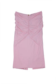 Versace - Pink Ruched Detail Slip Skirt Sz 2