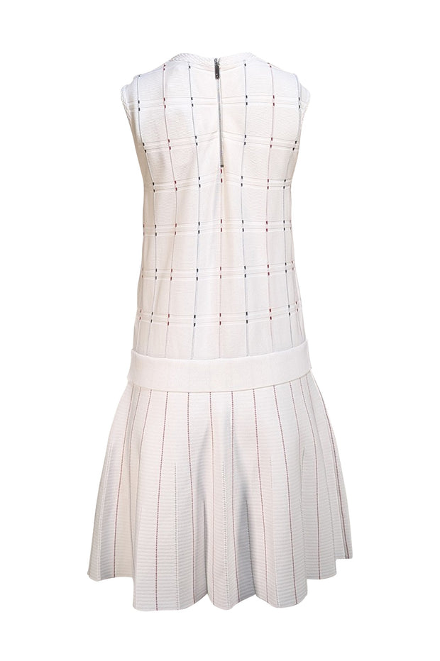 Ted Baker - White w/Red & Navy Detail Knit Dress Sz 8 - Current Boutique