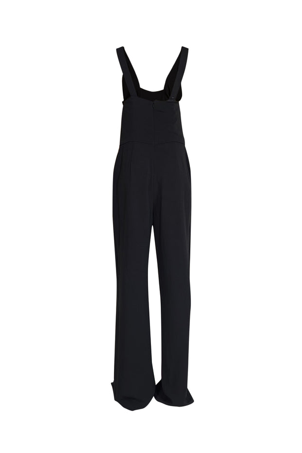 Etcetera - Black Cross Front Halter Neckline Jumosuit Sz 10 - Current Boutique