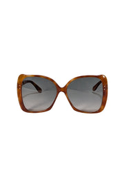 Gucci - Orange Tortoise Large Square Sunglasses - Current Boutique