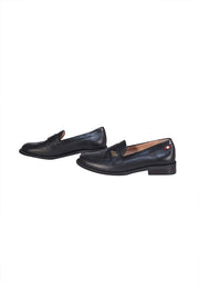 Bally - Black Leather Slip-On Loafers Sz 8.5