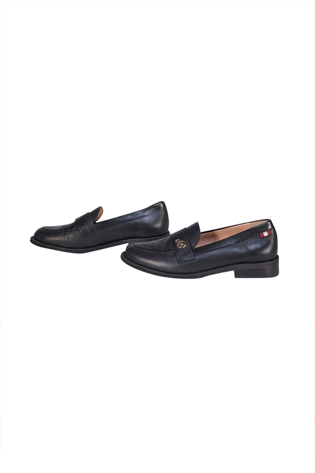 Bally - Black Leather Slip-On Loafers Sz 8.5