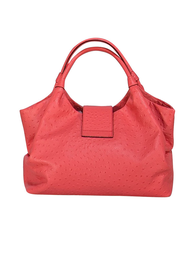 Kate Spade -Coral Textured Leather Shoulder Bag