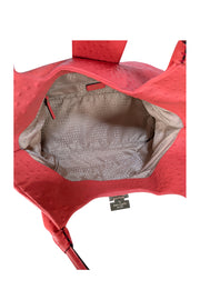 Kate Spade -Coral Textured Leather Shoulder Bag