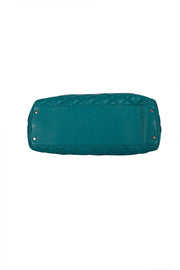 Kate Spade - Bright Green Leather Quilted Tote Bag
