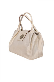 Kate Spade - Ivory Textured Leather Shoulder Bag
