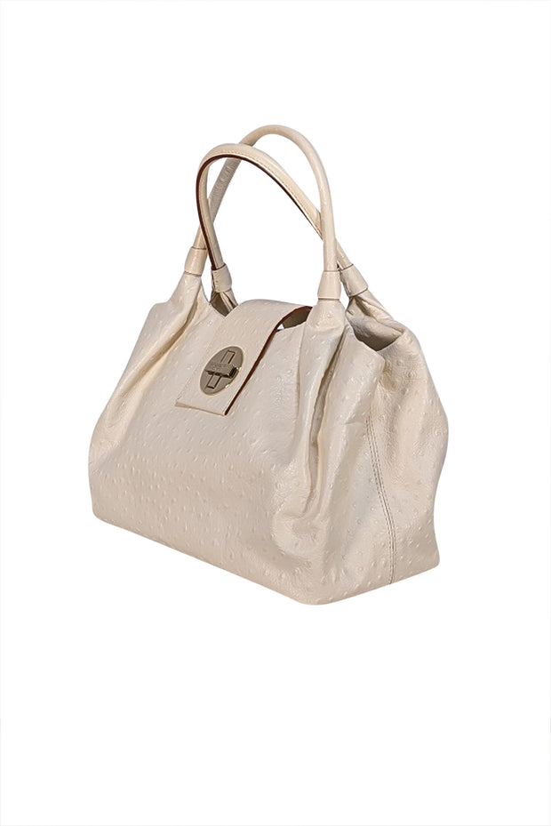 Kate Spade - Ivory Textured Leather Shoulder Bag