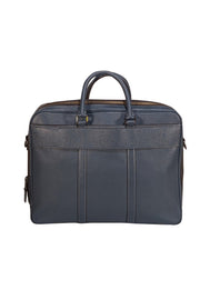 Coach - Blue Saffiano Leather Briefcase w/ Detachable Long Strap - Current Boutique