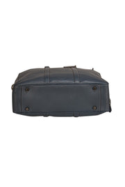 Coach - Blue Saffiano Leather Briefcase w/ Detachable Long Strap - Current Boutique