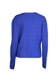 Hugo Boss - Cobalt Blue Open Front Cardigan Sz L - Current Boutique
