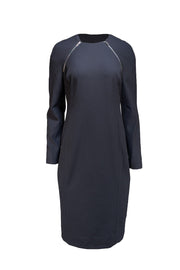 Carlisle - Black Detachable Sleeve "Marie" Dress Sz 6 - Current Boutique