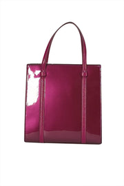 Kate Spade - Dark Raspberry Purple "Kenzie" Patent Leather Satchel Bag