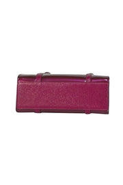 Kate Spade - Dark Raspberry Purple "Kenzie" Patent Leather Satchel Bag