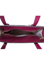 Kate Spade - Dark Raspberry Purple "Kenzie" Patent Leather Satchel Bag