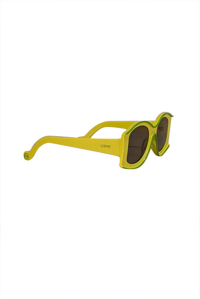 Loewe - Bright Yellow w/ Green Trim Paula's Ibiza Sunglasses