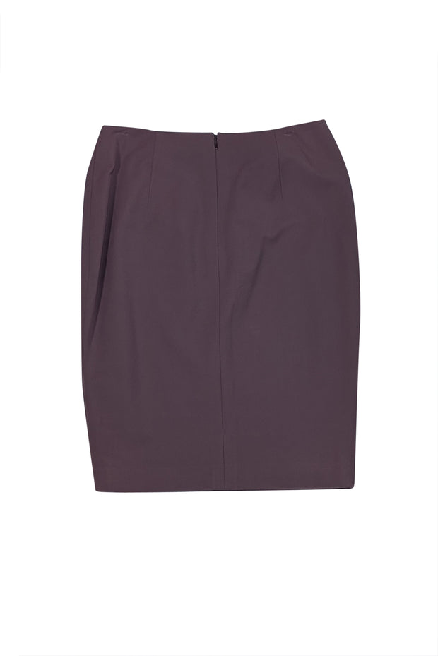 Escada - Brown w/ Chain Detail Skirt Sz 6 - Current Boutique