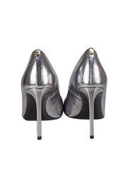 Tom Ford - Silver Metallic Leather Pumps Sz 7 - Current Boutique