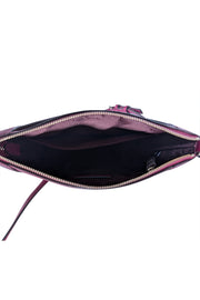 Kate Spade - Dark Raspberry Purple "Monica" Leather Crossbody Bag - Current Boutique