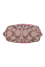 Coach - Beige Canvas Monogram w/ Pink Trims