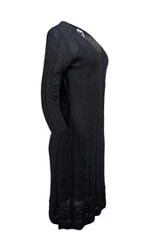 Missoni - Black Knit Midi Length Dress Sz 8