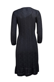 Missoni - Black Knit Midi Length Dress Sz 8
